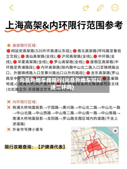 元旦外地车牌限行(元旦外地车可以进二环吗)-第2张图片