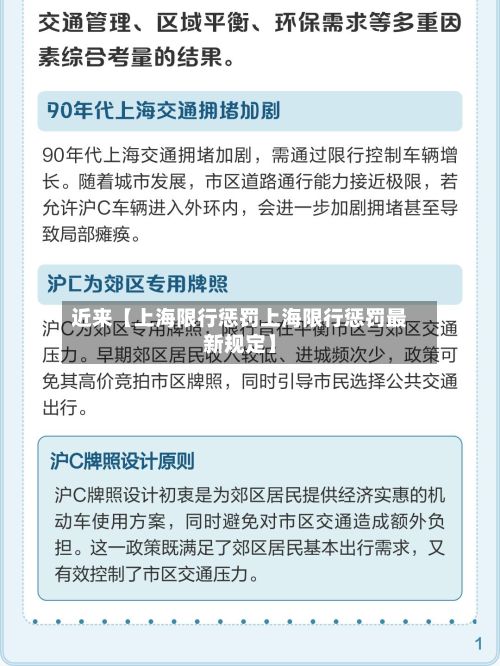 近来【上海限行惩罚上海限行惩罚最新规定】-第2张图片