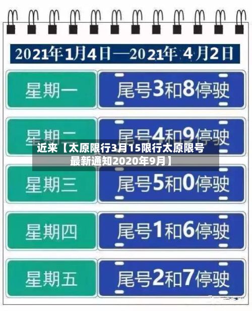 近来【太原限行3月15限行太原限号最新通知2020年9月】-第2张图片
