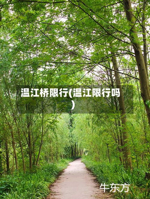 温江桥限行(温江限行吗)