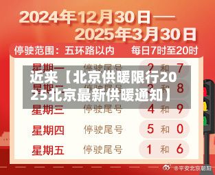 近来【北京供暖限行2025北京最新供暖通知】