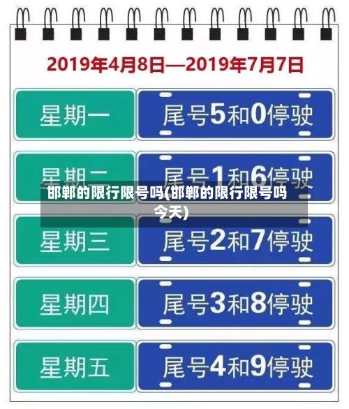 邯郸的限行限号吗(邯郸的限行限号吗今天)-第3张图片