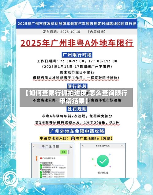 【如何查限行抓拍进度,怎么查询限行申请结果】-第3张图片