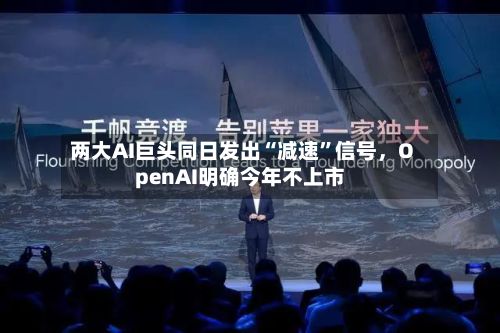 两大AI巨头同日发出“减速”信号	，OpenAI明确今年不上市-第2张图片