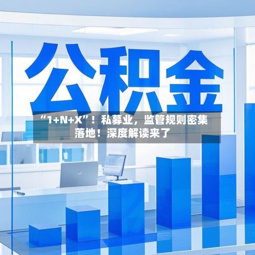 “1+N+X”！私募业，监管规则密集落地！深度解读来了