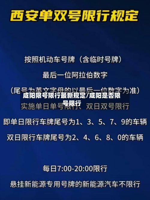 咸阳限号限行最新规定/咸阳是否限号限行-第3张图片