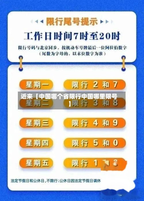 近来【中国哪个省限行中国哪里限号】-第2张图片