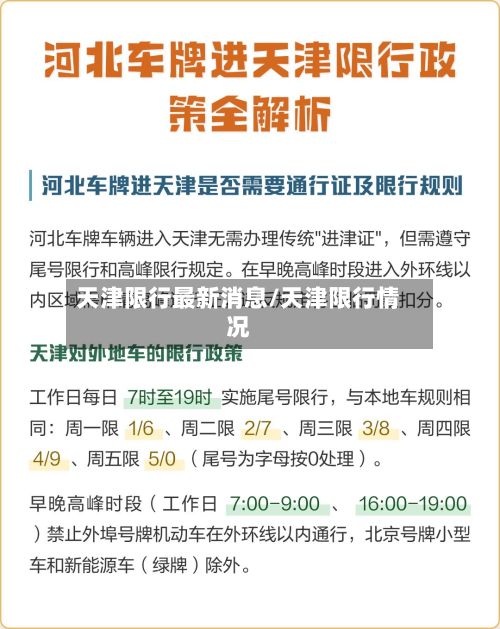 天津限行最新消息/天津限行情况-第2张图片