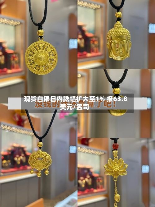 现货白银日内跌幅扩大至1% 报63.8美元/盎司