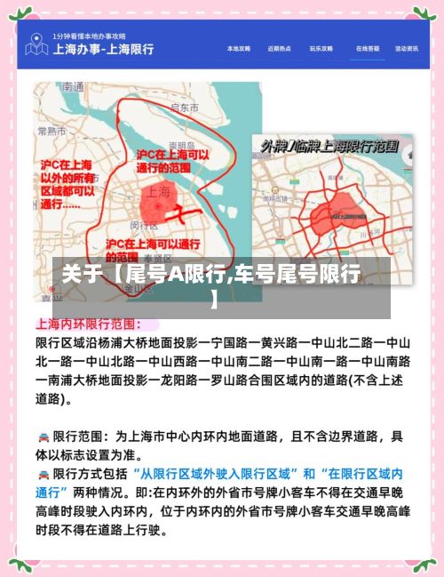 关于【尾号A限行,车号尾号限行】