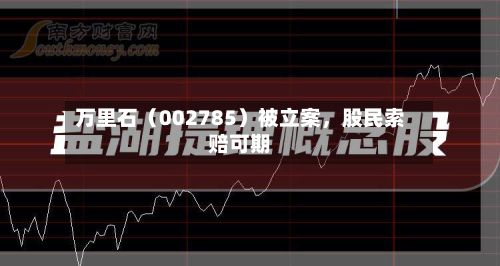 万里石（002785）被立案，股民索赔可期