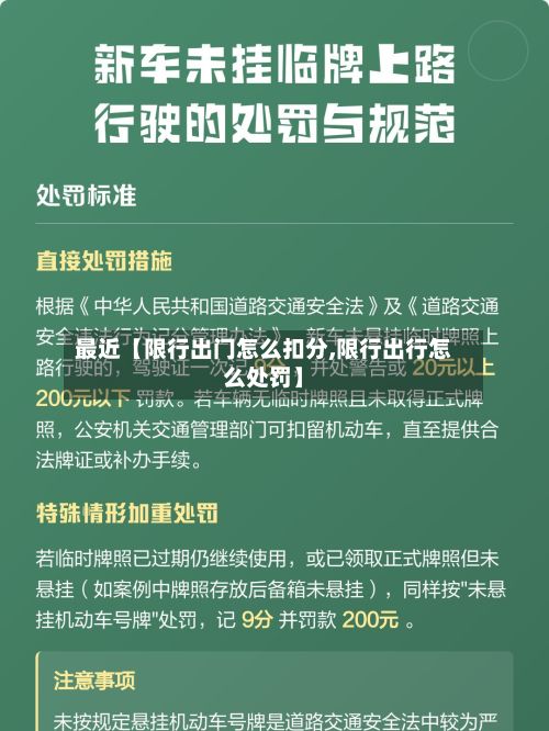 最近【限行出门怎么扣分,限行出行怎么处罚】-第2张图片