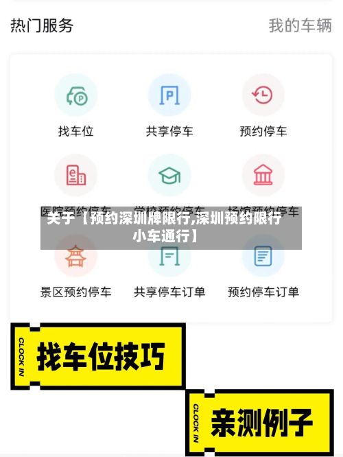 关于【预约深圳牌限行,深圳预约限行小车通行】-第3张图片