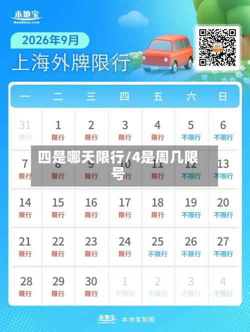 四是哪天限行/4是周几限号