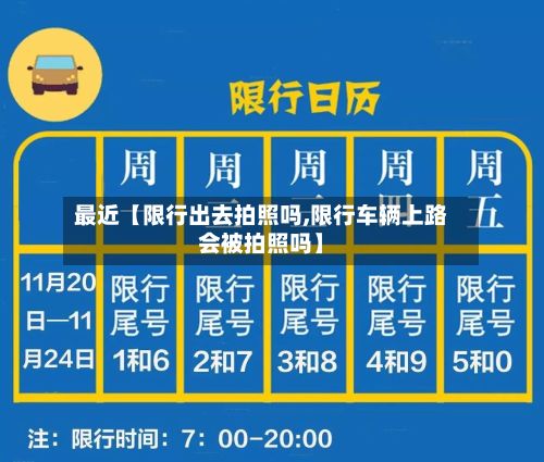 最近【限行出去拍照吗,限行车辆上路会被拍照吗】-第3张图片