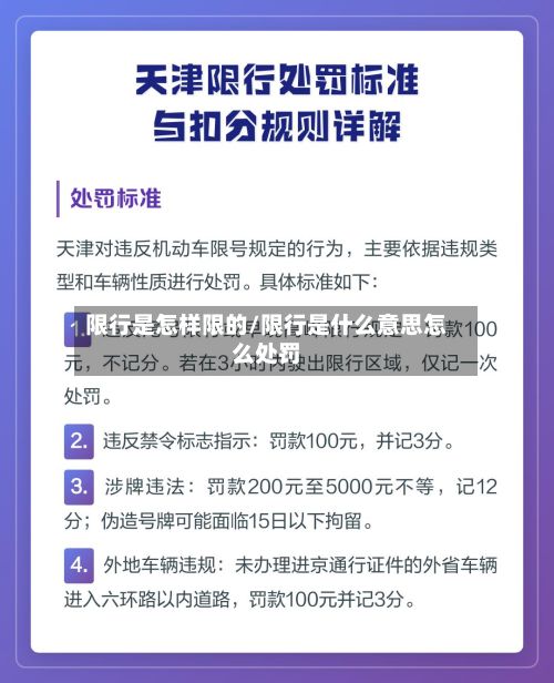 限行是怎样限的/限行是什么意思怎么处罚