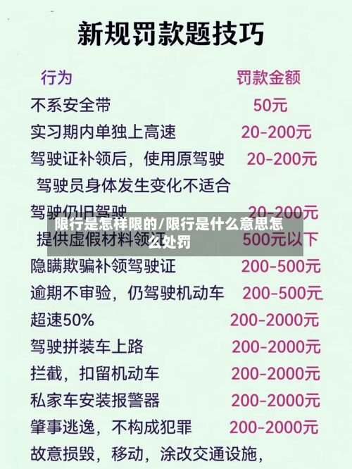 限行是怎样限的/限行是什么意思怎么处罚-第3张图片