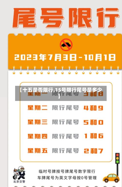 【十五是否限行,15号限行尾号是多少】
