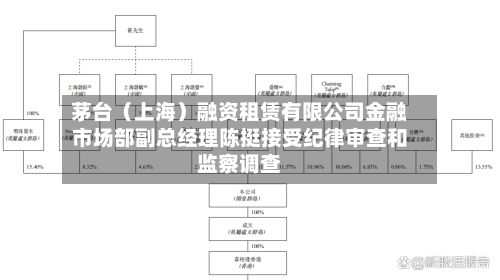 茅台（上海）融资租赁有限公司金融市场部副总经理陈挺接受纪律审查和监察调查