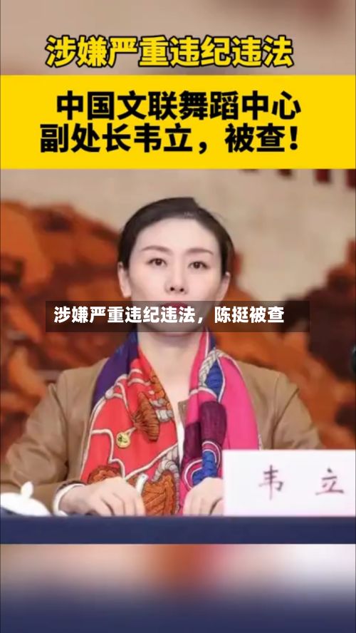 涉嫌严重违纪违法，陈挺被查