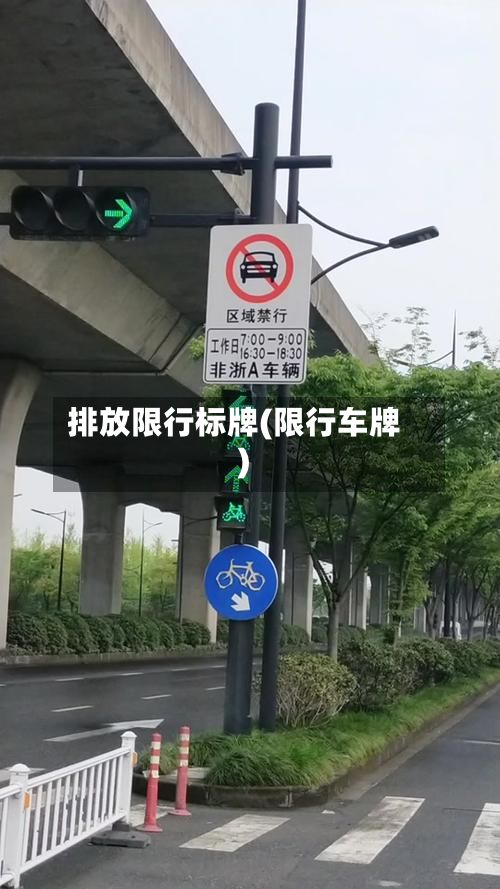 排放限行标牌(限行车牌)