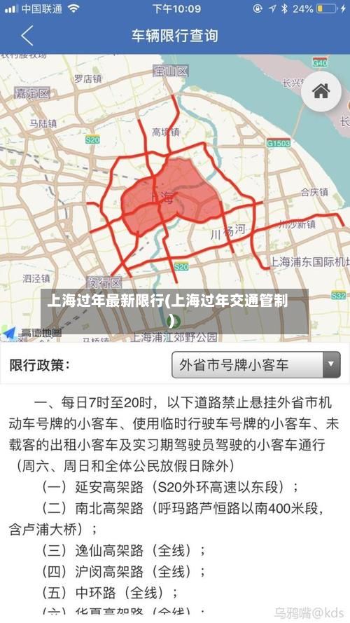 上海过年最新限行(上海过年交通管制)-第2张图片
