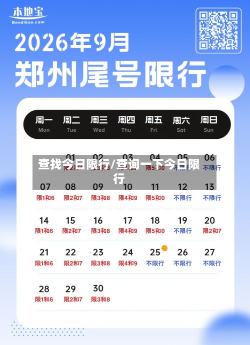 查找今日限行/查询一下今日限行-第3张图片