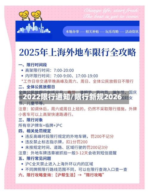 2022限行通知/限行新规2026