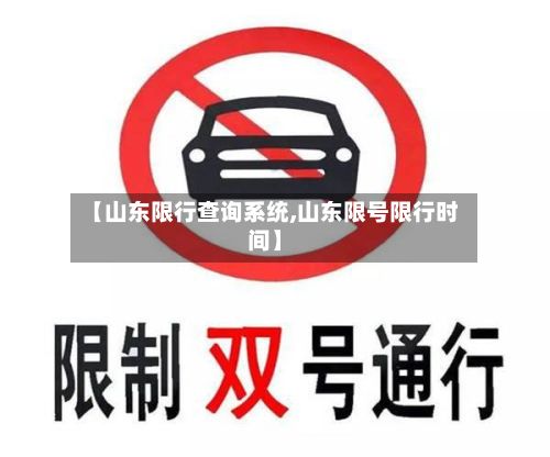 【山东限行查询系统,山东限号限行时间】-第2张图片