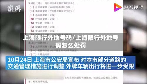上海限行外地号码/上海限行外地号码怎么处罚-第3张图片