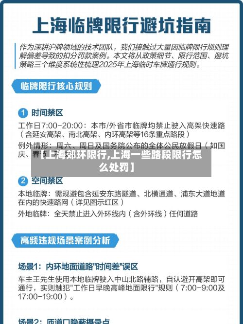 【上海郊环限行,上海一些路段限行怎么处罚】-第2张图片