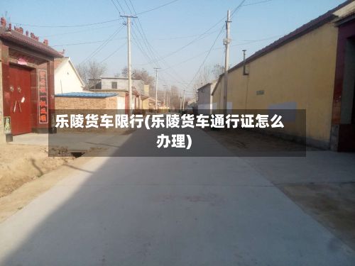乐陵货车限行(乐陵货车通行证怎么办理)-第2张图片