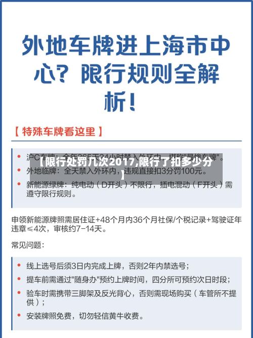 【限行处罚几次2017,限行了扣多少分】