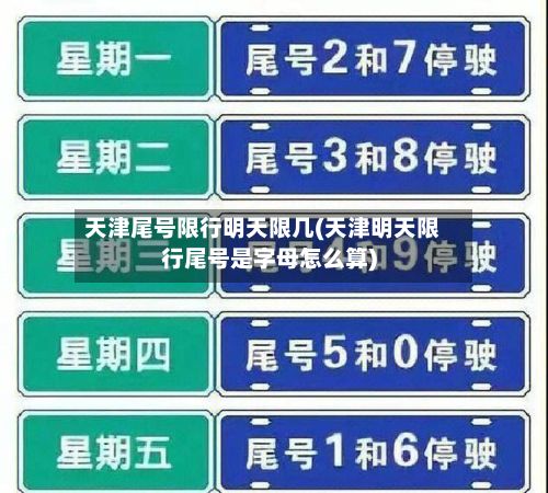 天津尾号限行明天限几(天津明天限行尾号是字母怎么算)-第2张图片