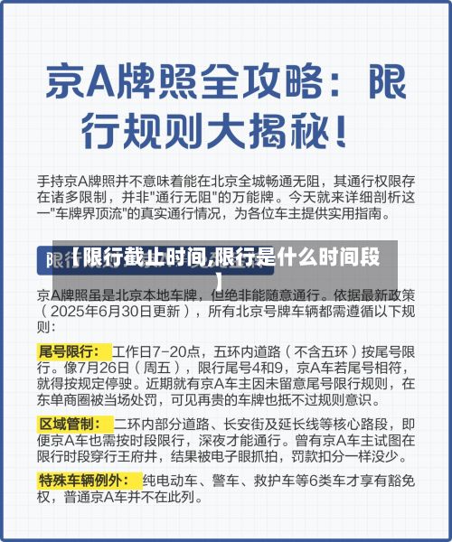 【限行截止时间,限行是什么时间段】