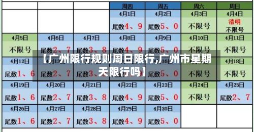 【广州限行规则周日限行,广州市星期天限行吗】-第2张图片