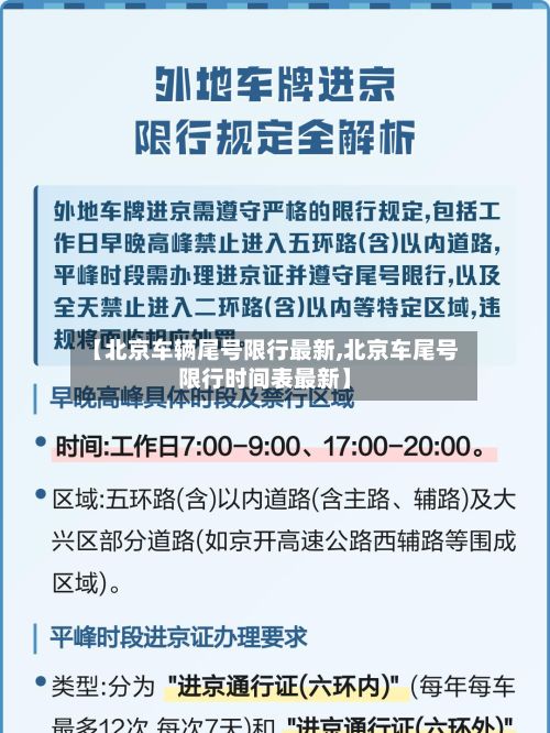 【北京车辆尾号限行最新,北京车尾号限行时间表最新】
