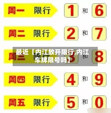 最近【内江放开限行,内江车牌限号吗】