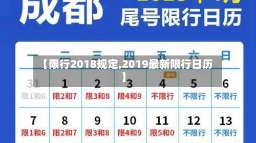 【限行2018规定,2019最新限行日历】