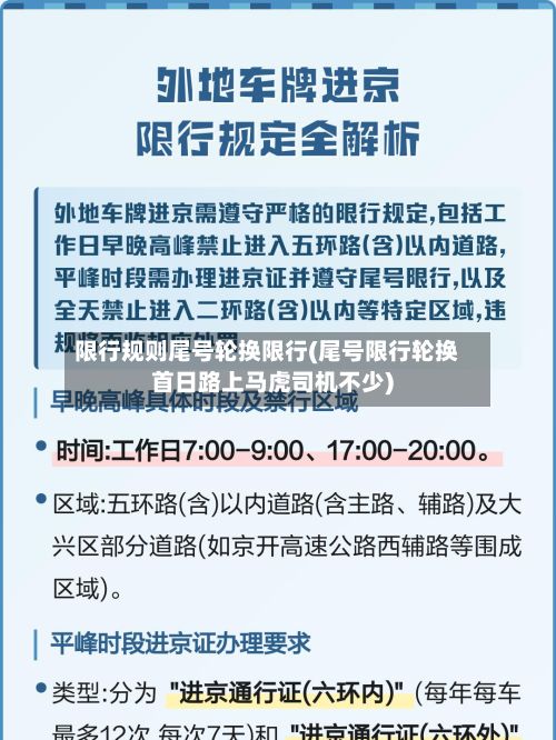 限行规则尾号轮换限行(尾号限行轮换首日路上马虎司机不少)