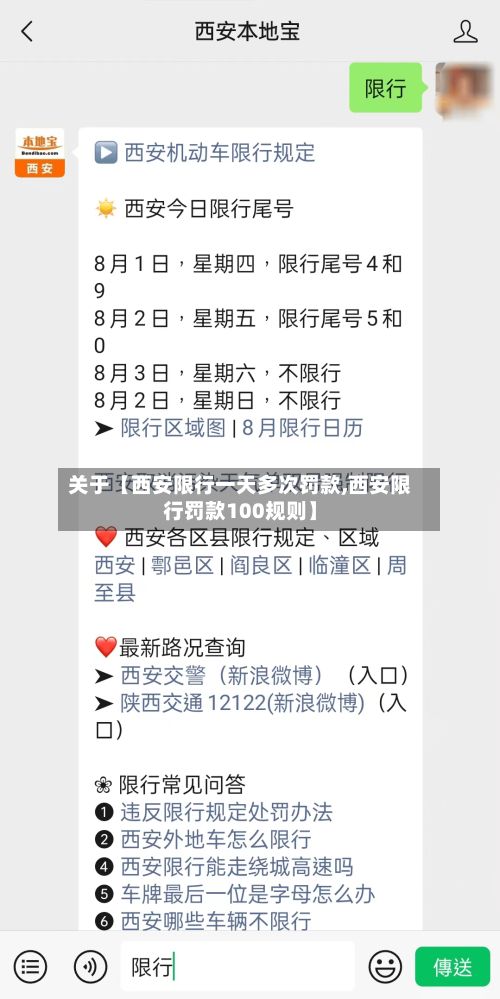 关于【西安限行一天多次罚款,西安限行罚款100规则】-第3张图片
