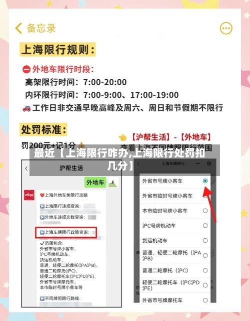 最近【上海限行咋办,上海限行处罚扣几分】