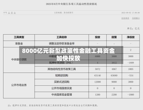 8000亿元新型政策性金融工具资金加快投放-第2张图片