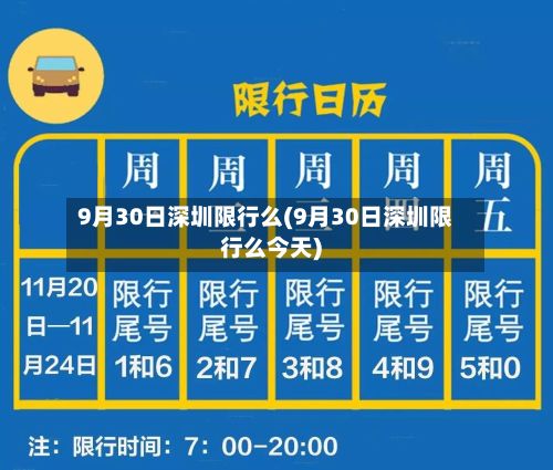 9月30日深圳限行么(9月30日深圳限行么今天)