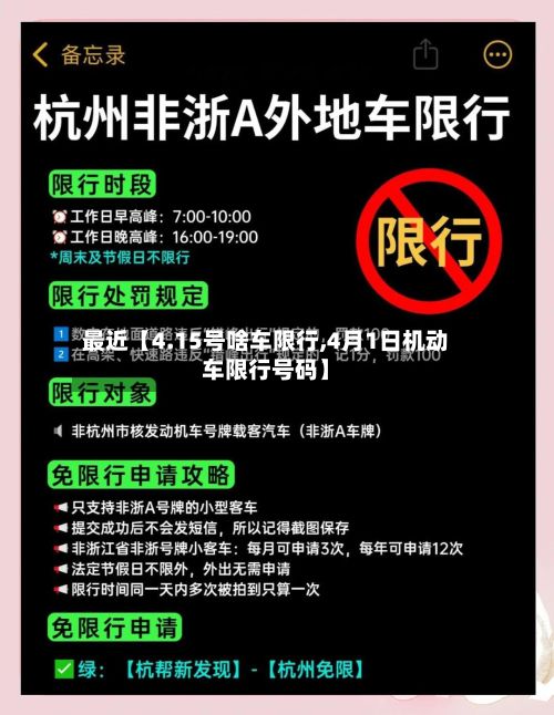最近【4.15号啥车限行,4月1日机动车限行号码】-第3张图片