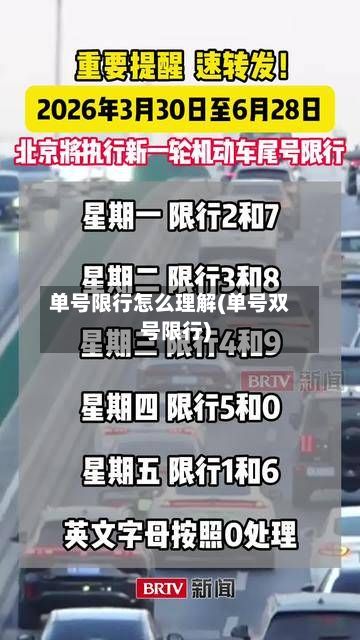 单号限行怎么理解(单号双号限行)-第2张图片