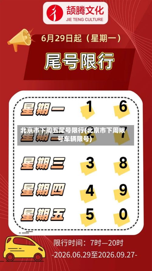 北京市下周五尾号限行(北京市下周限号车辆限号)