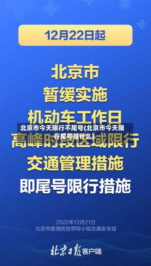 北京市今天限行不尾号(北京市今天限行尾号是什么)-第2张图片