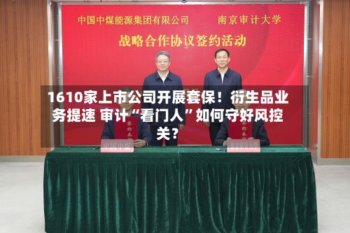 1610家上市公司开展套保！衍生品业务提速 审计“看门人”如何守好风控关？