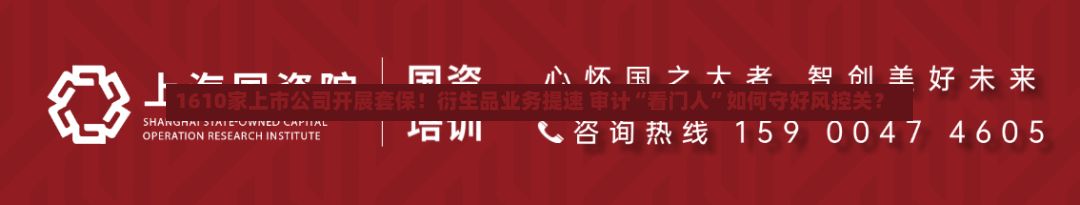 1610家上市公司开展套保！衍生品业务提速 审计“看门人”如何守好风控关？-第3张图片
